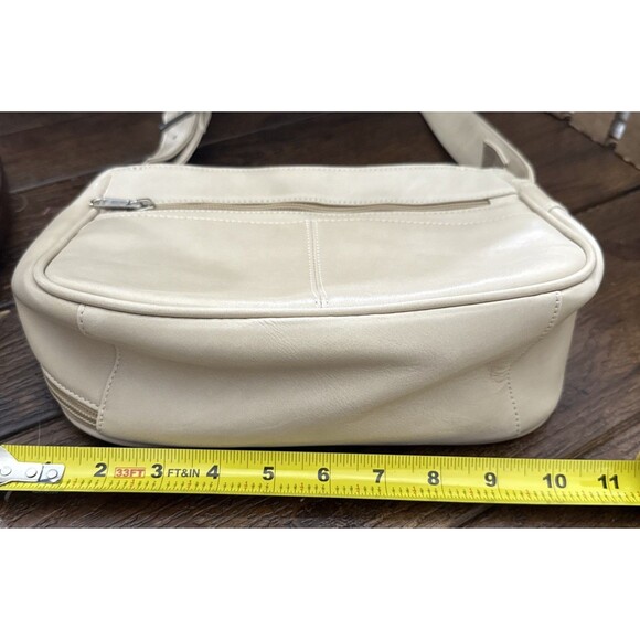 Coronado Leather Concealed Carry Purse Lock w/ 2 Keys Hobo Tan Zipper Pocket EUC - Picture 14 of 16